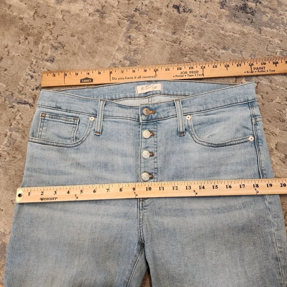 Madewell 9" high-Rise Skinny Crop Jeans in Asbury Wash: Button-Front Edition - Picture 11 of 15